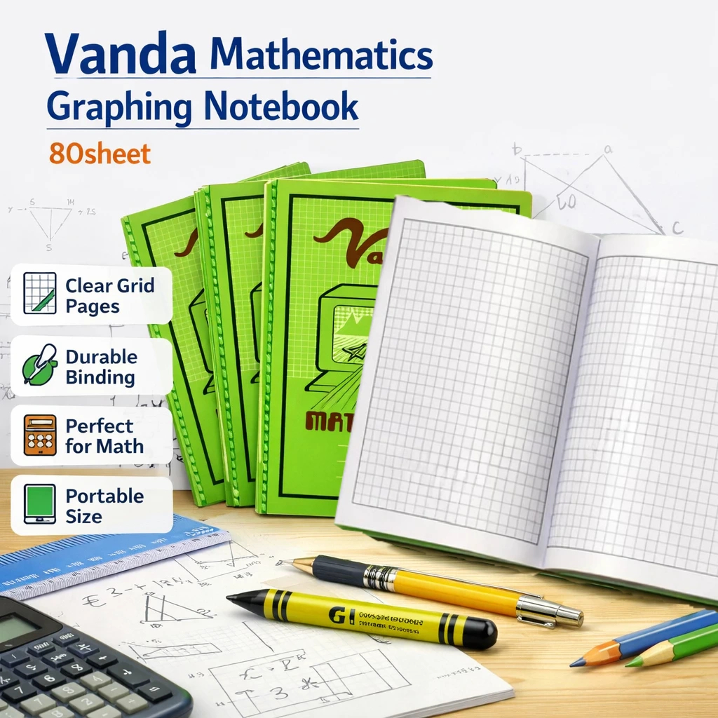 Vanda Mathematics Graphing Notebook 80sheet | Shopee Philippines