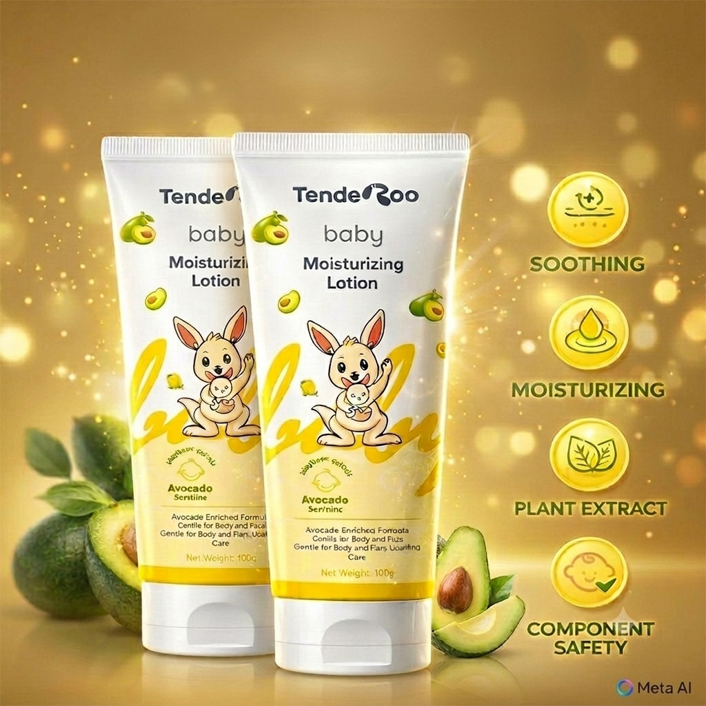 Tenderoo Baby Moisturizing Lotion Avocado Plant Extract 200ml | Shopee ...