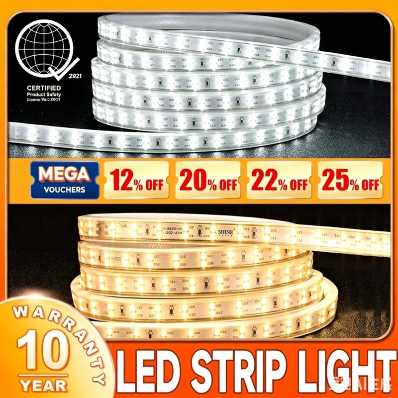 20M Christmas Lights Warm/White Led Strip Lights Fairy Light Xmas ...