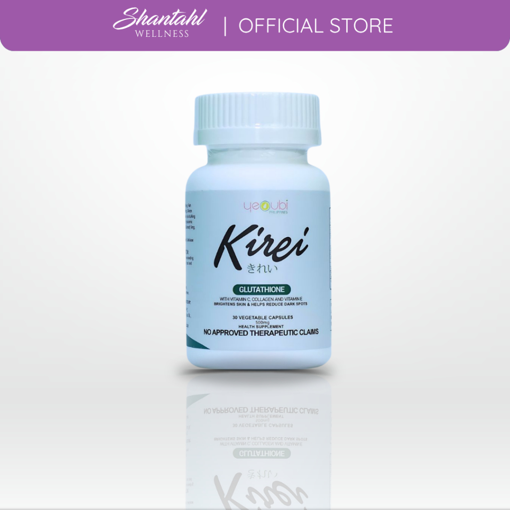 KIREI Glutathione with Collagen, Vitamin E and C (500mg x 30 Capsules/Bottle)