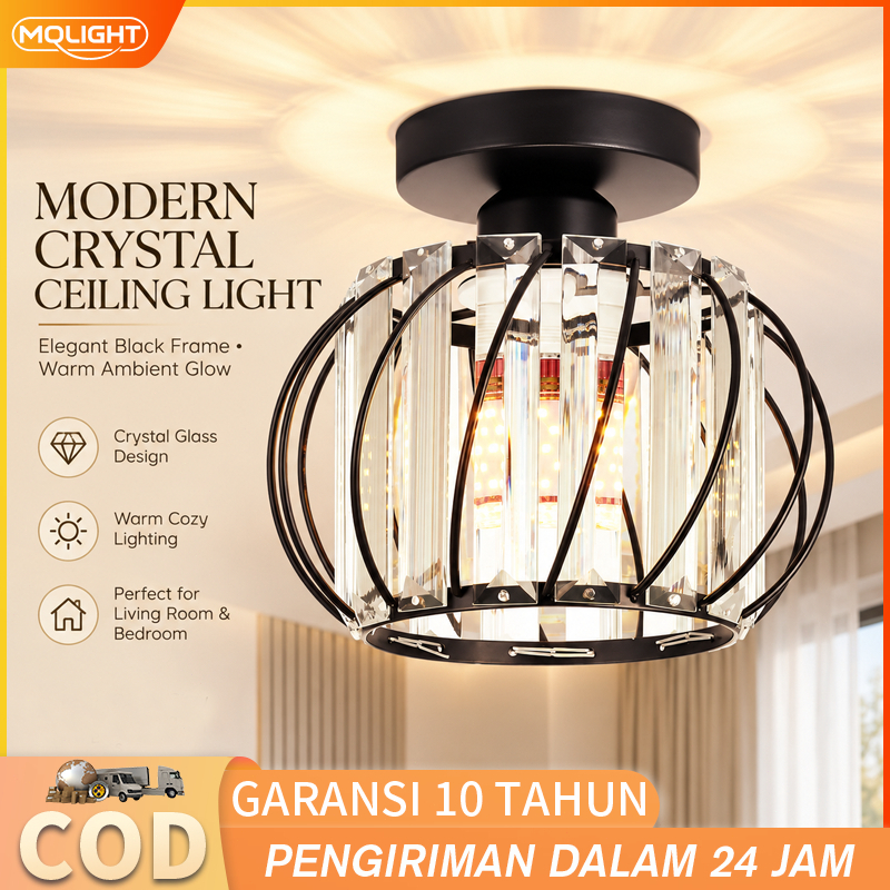 LED Ceiling Lamp E27 Crystal Lighting Fixture Nordic Style for Corridor ...