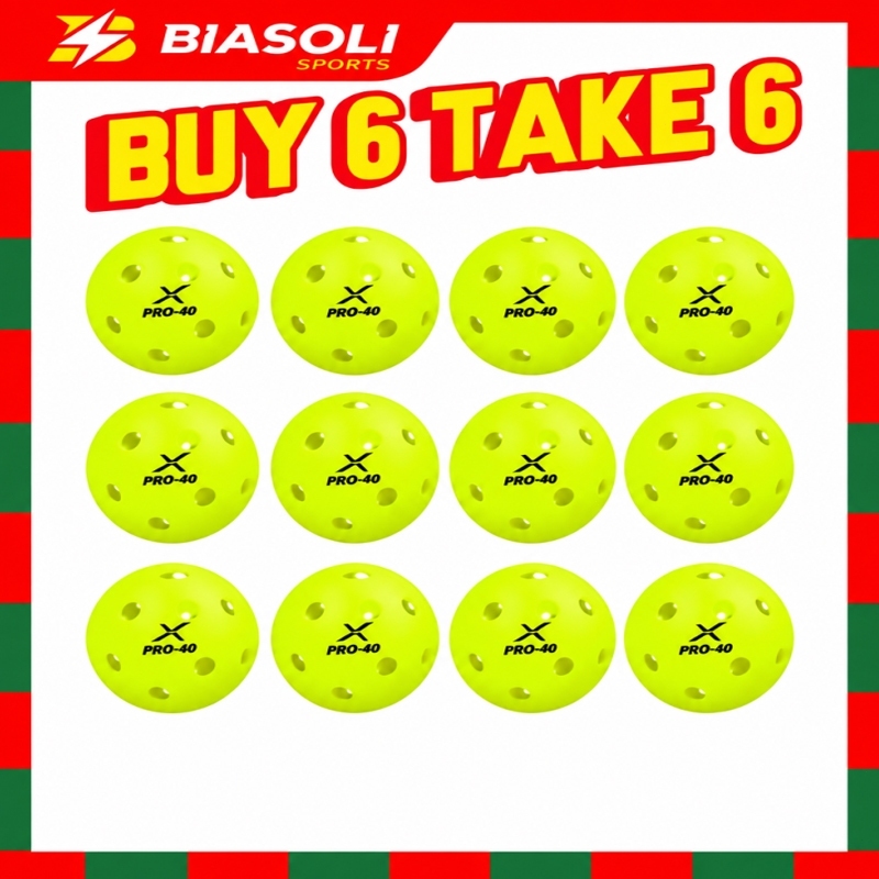 Buy 6 Take 6 Outdoor Recreation X‑ace Pro40 Pickleball Balls | USAPA ...