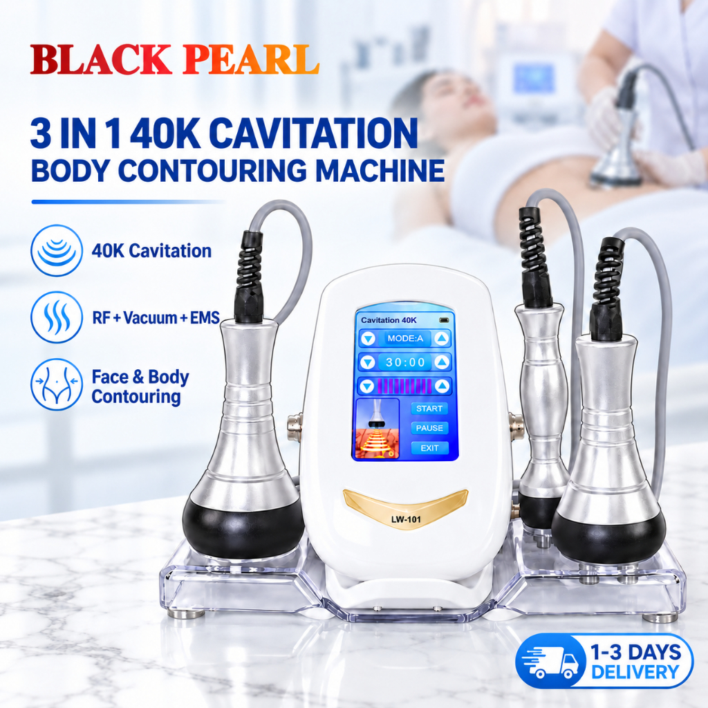 Slimming Beauty Machine 3-in-1 Cavitation Ultrasonic Multipolar RF