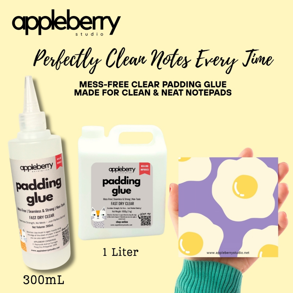 CLEAR Mess Free Padding Glue for notepad with FREE BRUSH | Shopee ...