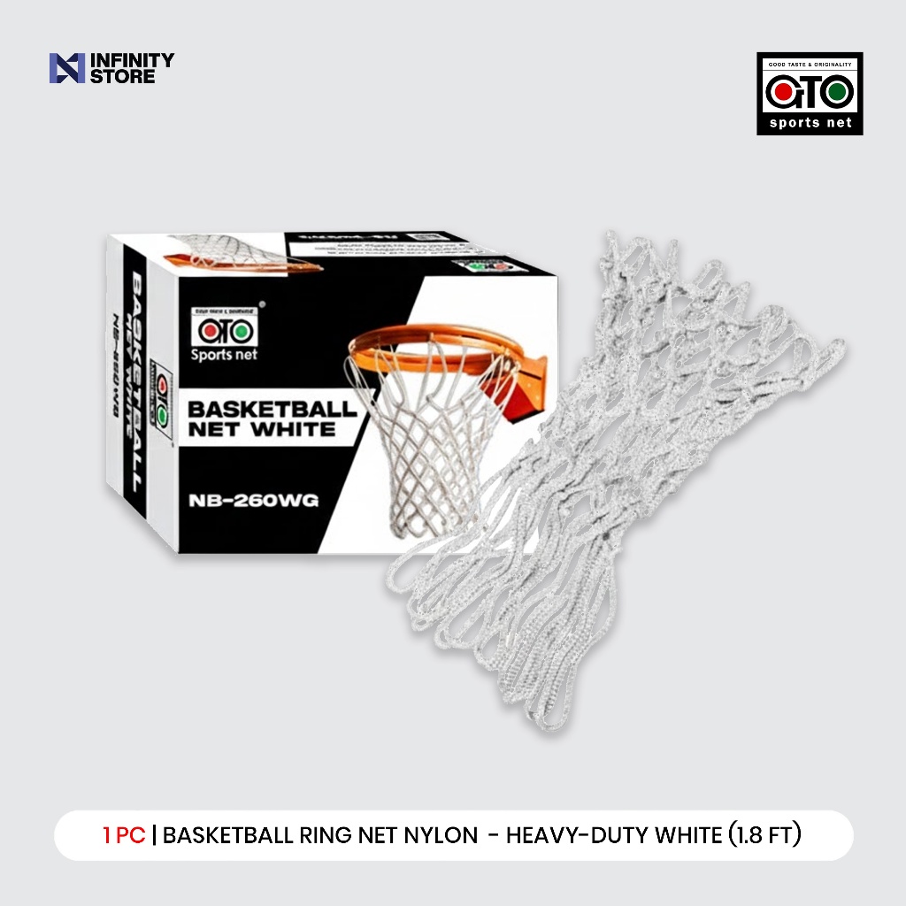 GTO Basketball Ring Net Nylon White NB-260WG | Infinitystoreph | Shopee ...