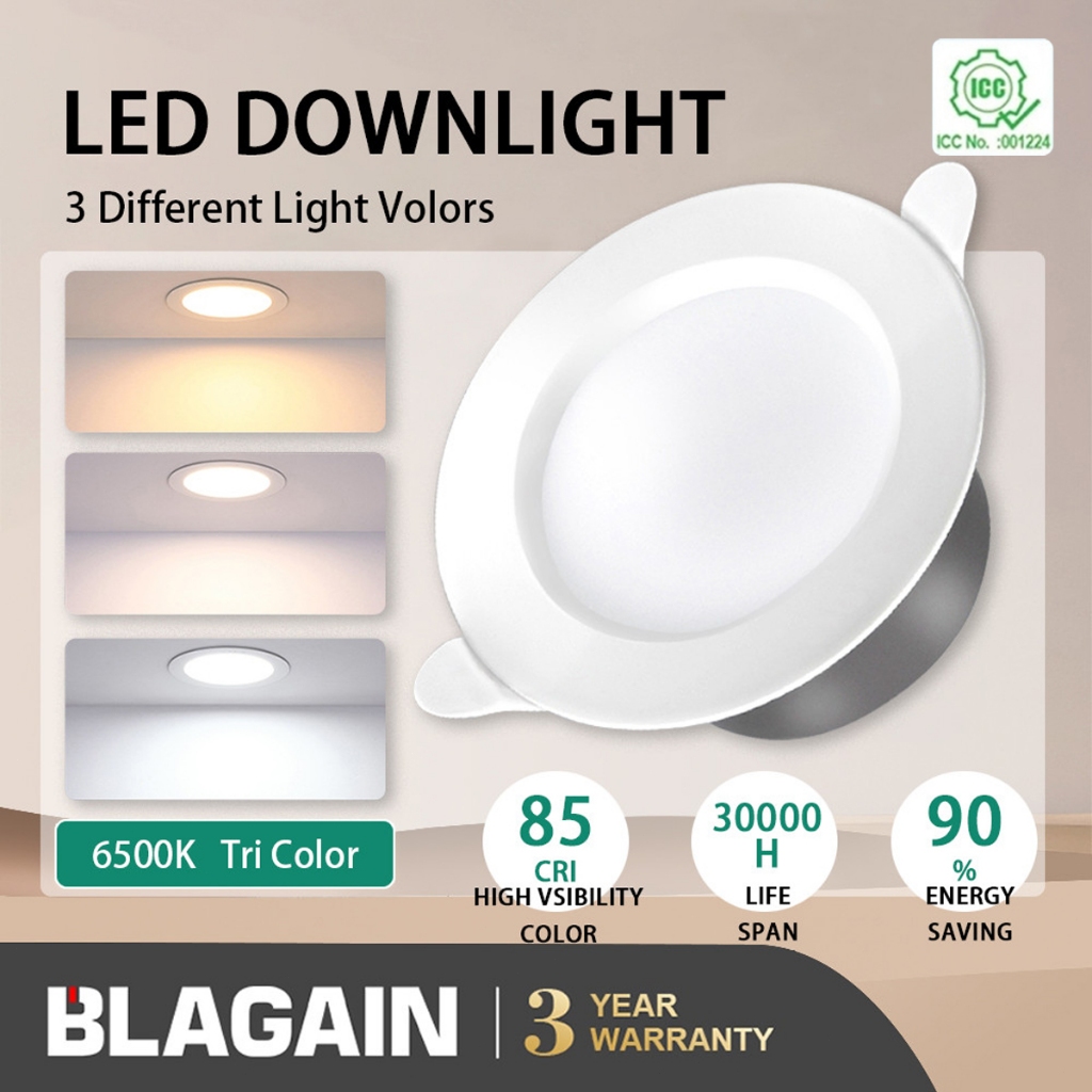 Blagain Thin LED Ceiling Light Pin Light, 3 Colors Selectable 6W 10W ...