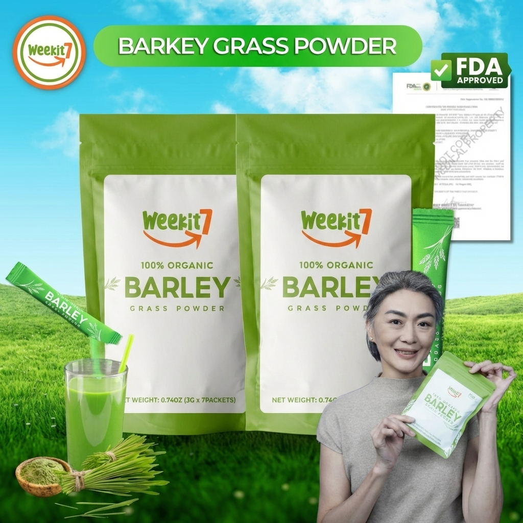 [FDA APPROVED] Weekit 7 Original Barley Grass Powder Herbal Slim Dotox ...