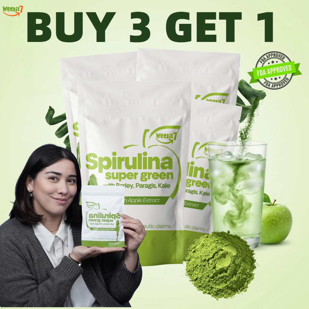 【FDA】Weekit7 Spirulina Powder slimming Nature drinks Lower cholesterol ...