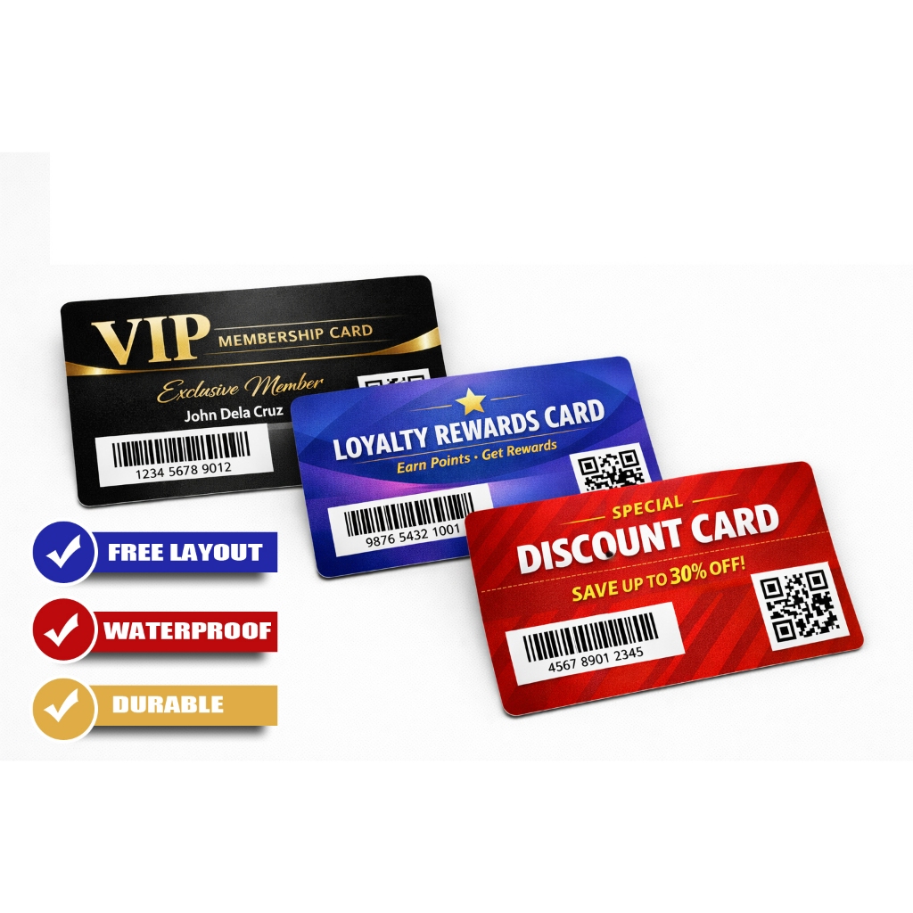 Premium PVC Membership | Discount | Loyalty | Custom Design | Durable ...
