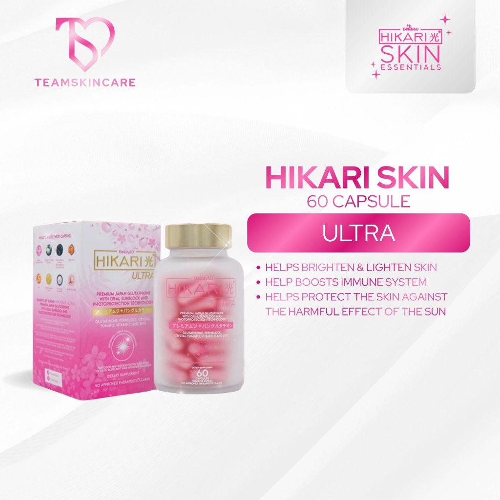 Hikari Ultra Premium Glutathione and Slim Japan Quality with Oral Sunblock  Technology