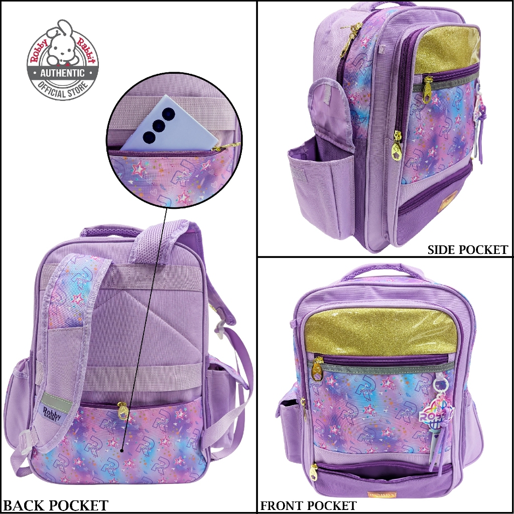 Robby Rabbit Amethyst Pop Backpack 16-Inch (Purple) | Shopee Philippines
