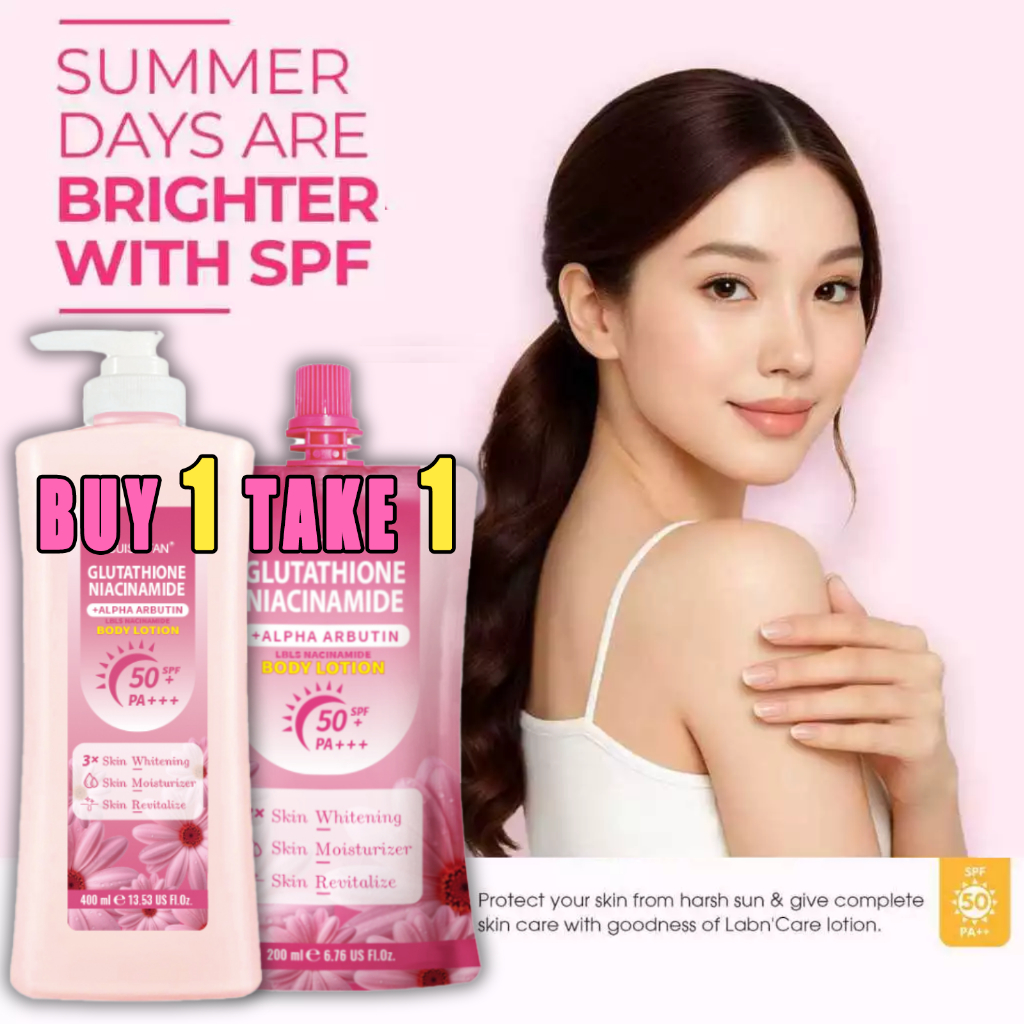 BUY 1 TAKE 1Glutathione Niacinamide Body Whitening Lotion SPF 50 PA+++,3X Skin  Whitening,Skin Care | Shopee Philippines