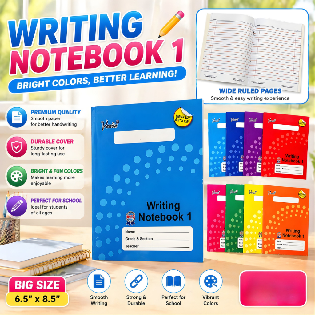 ALIAN Student Writing Notebooks 8-Pack – Composition Books for K-12 ...