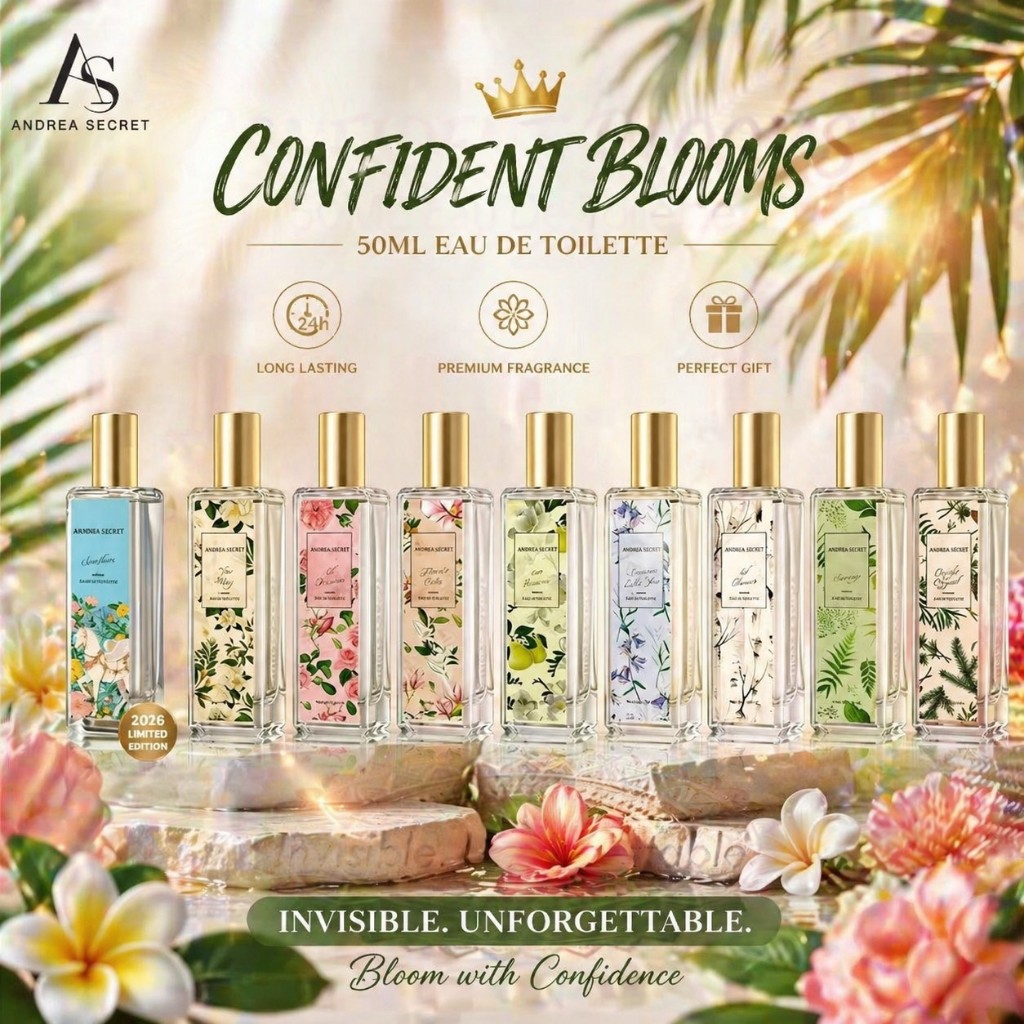 50ml Andrea Secret Confident Blooms Long Lasting Fragrance Mist for ...