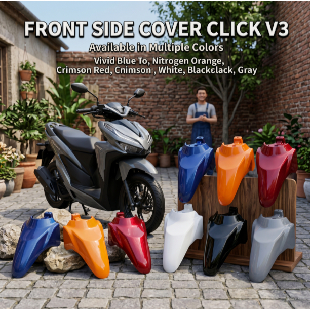 FRONT FENDER Click 125i V2 V3 V4 Front Fender with Durable ABS Plastic ...