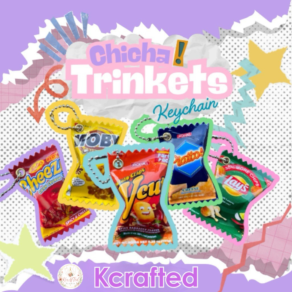 TRENDING CHICHA KEYCHAINS - MINI PINOY SNACKS KEYCHAIN - CHICHIRYA ...
