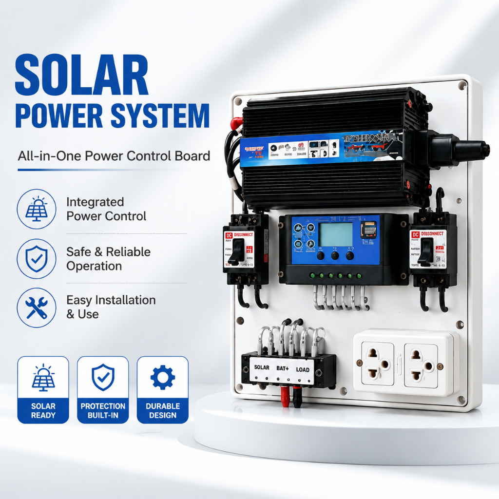 1000W All-in-One Solar Power Inverter Kit with Controller & Protection ...