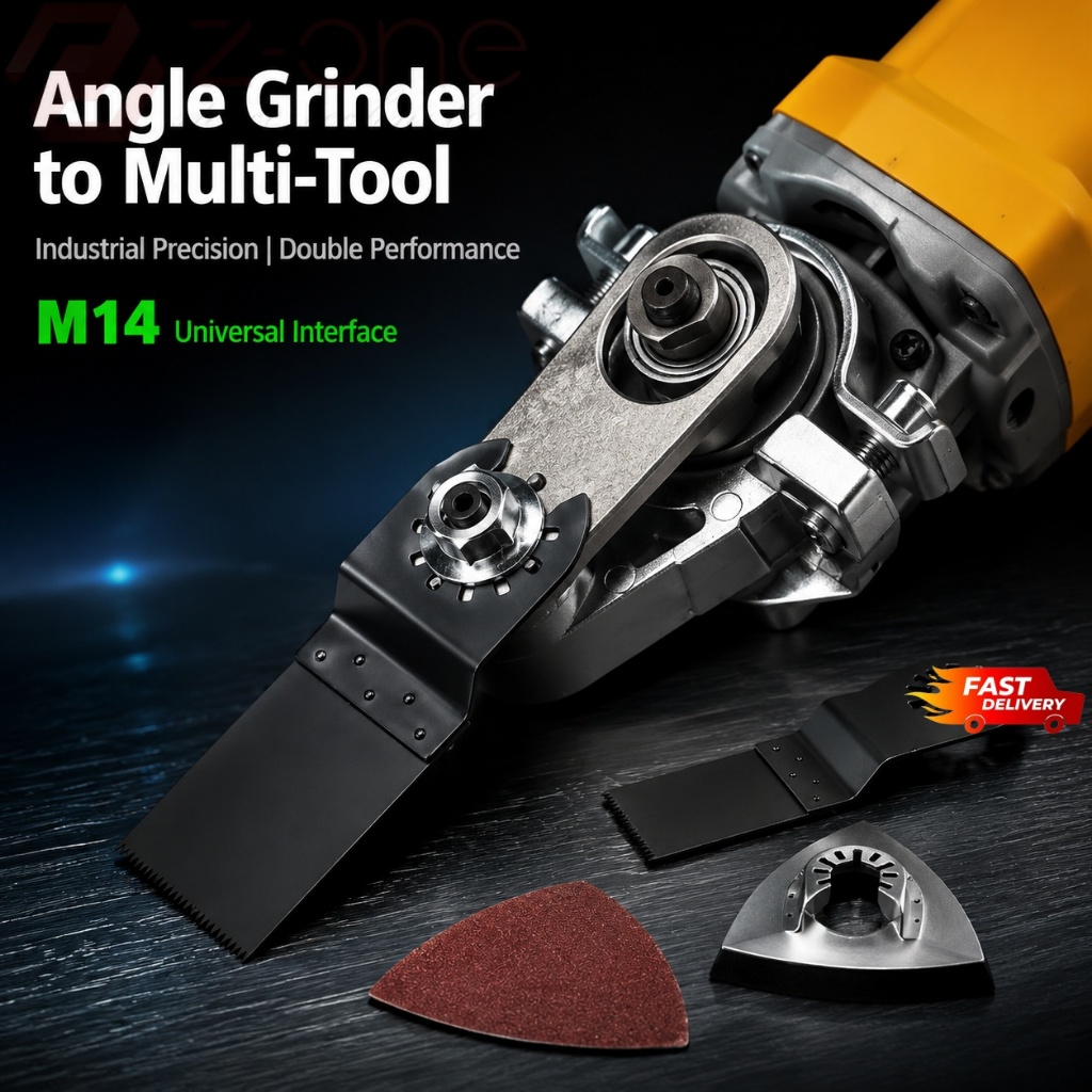 Angle Grinder to Oscillating Multi-Tool Converter Adapter Kit M14 ...
