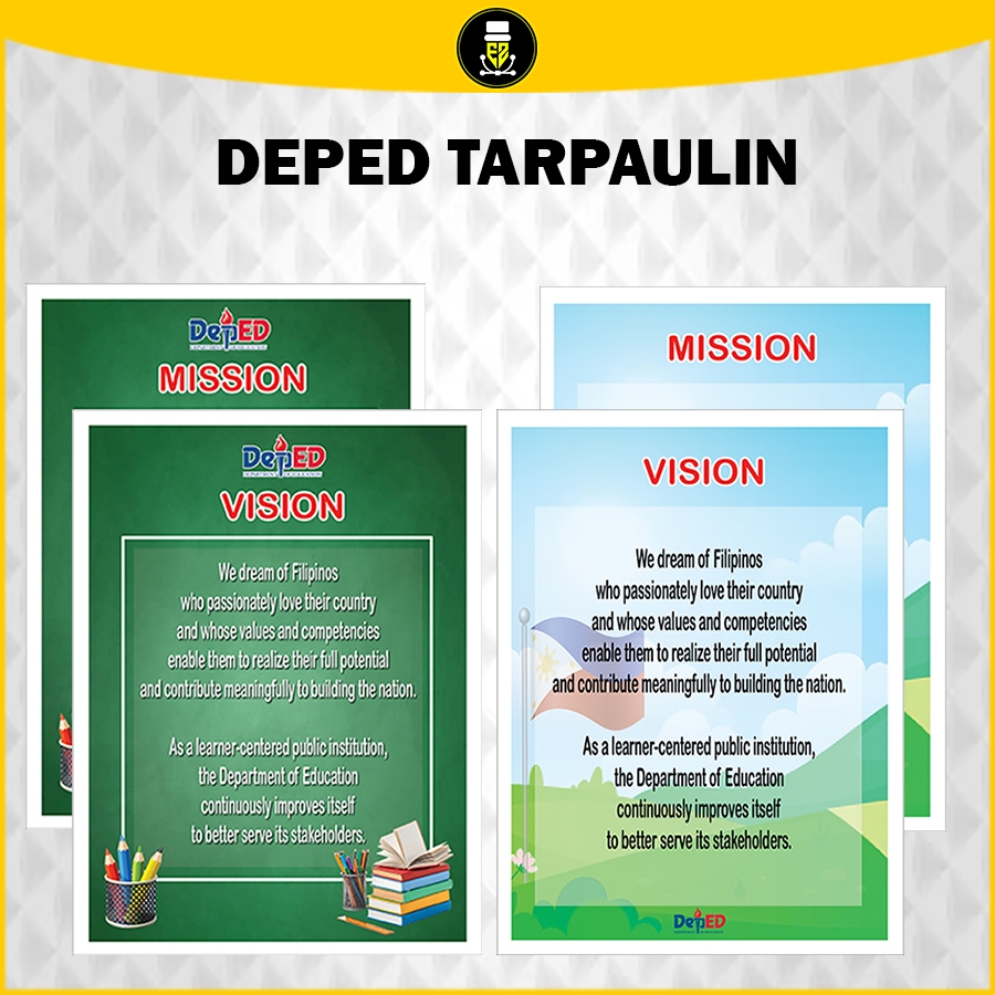 Deped Mission/Vision/Core Values Tarpaulin Poster 12oz MAKAPAL | Shopee ...