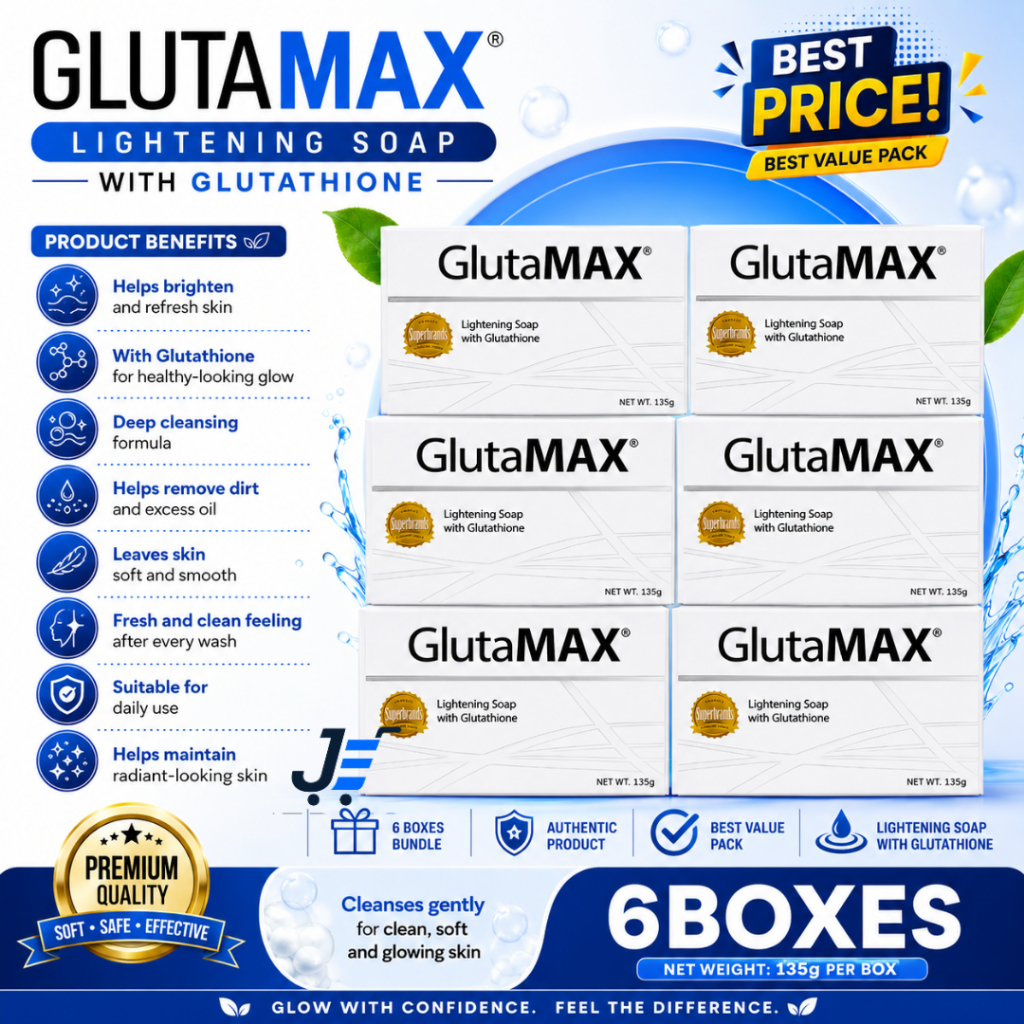 GlutaMAX Lightening Soap 135 g – Glutathione Moisturizing & Skin Firming Facial Bar