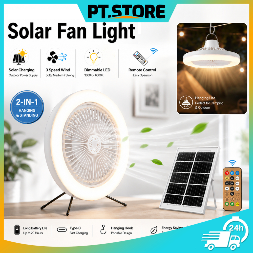 Shop solar fan with light rechargeabl for Sale on Shopee Philippines