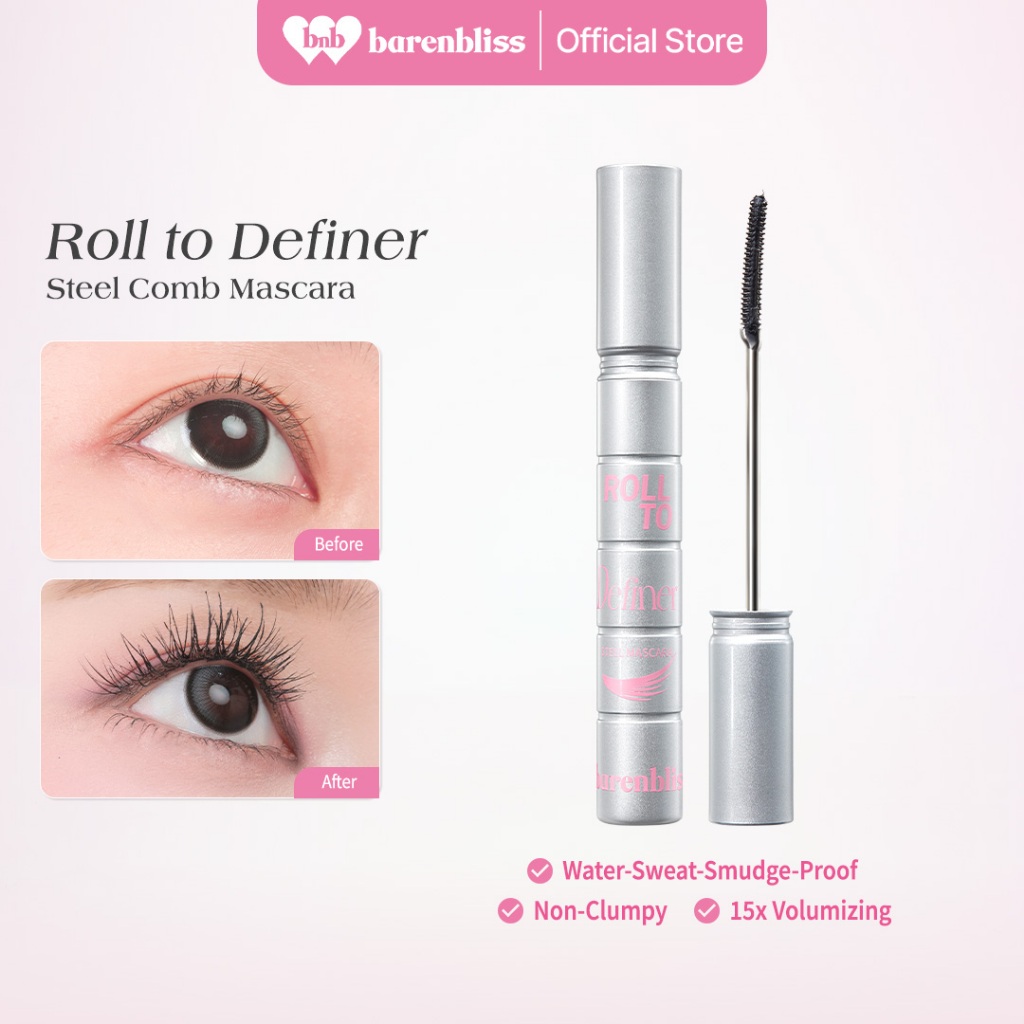 barenbliss BNB Roll To Definer Steel Mascara | Twin-Sided Steel Comb ...