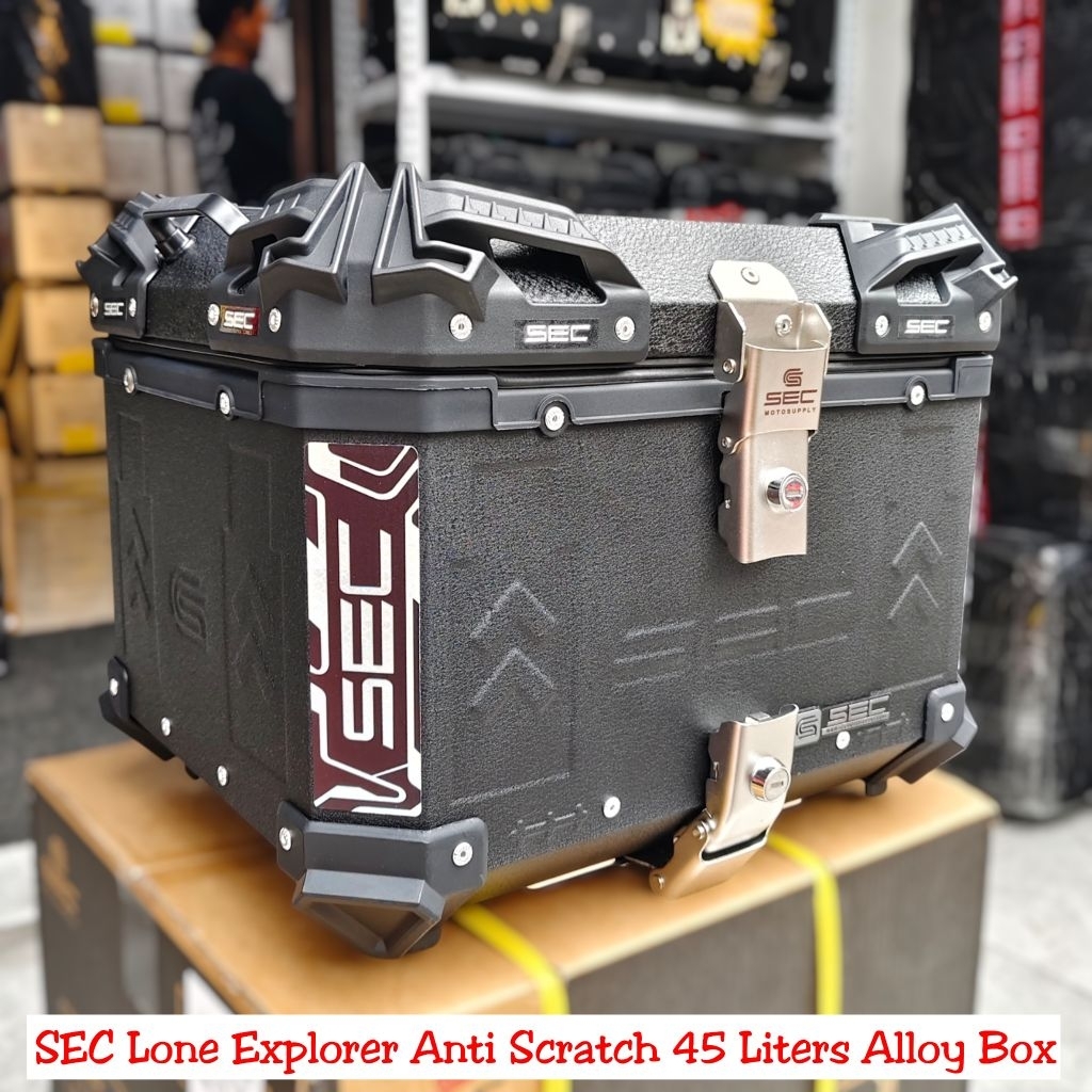 Alloy TopBox Anti Scratch 45 Liters and Hard Plastic Topbox | Shopee ...