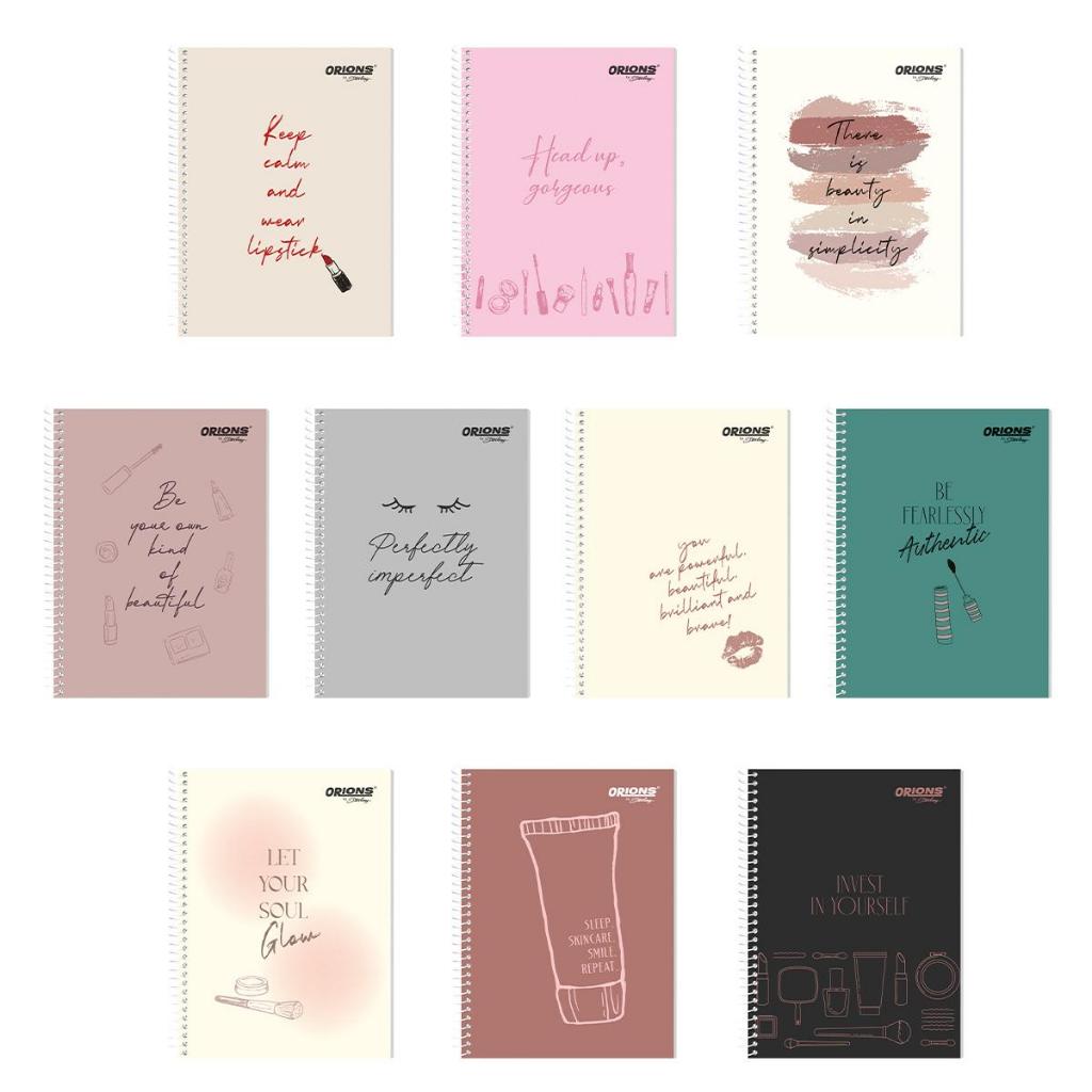 Set of 10 Orions Spiral Notebooks 80 Leaves | Shopee Philippines