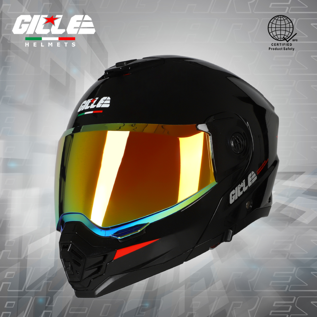GILLE AH08 ARES Modular Dual Visor Motorcycle Helmet | Shopee Philippines