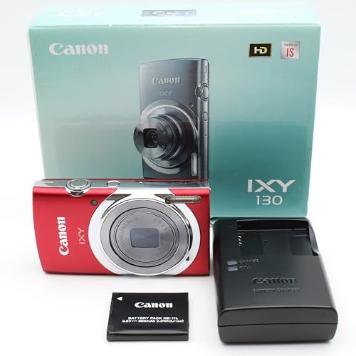 Canon IXY 130 Red Compact Digital Camera 16MP 8x Zoom Point
