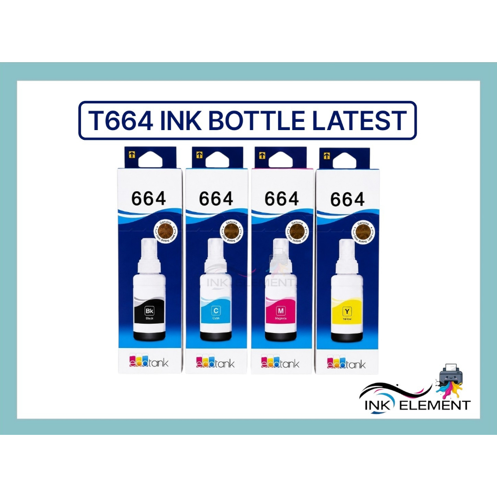 664 ink latest T664 Ink bottle (LATEST - TOP AND BOTTOM HOLOGRAM ...