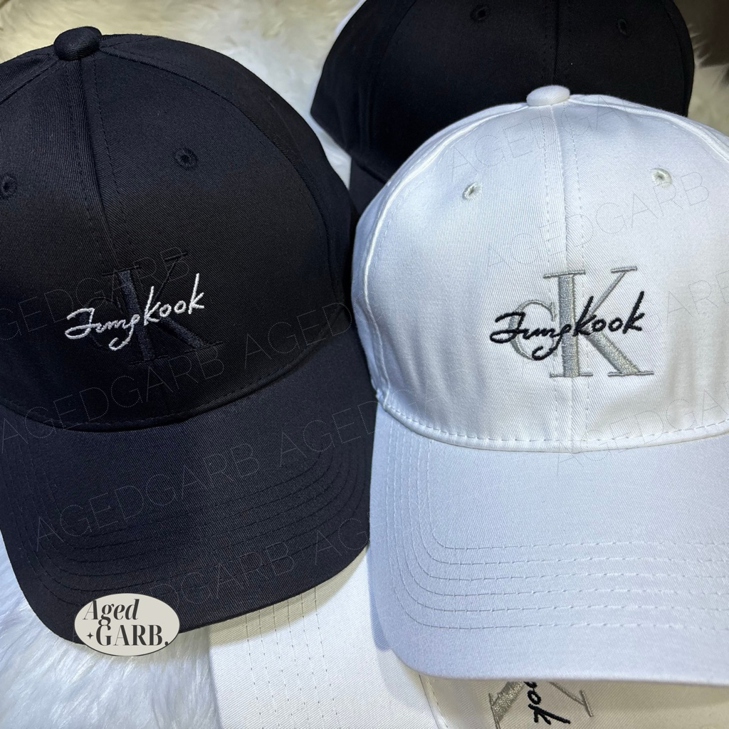 BTS Jungkook CKJK Inspired Embroidered Ball Cap | Shopee Philippines
