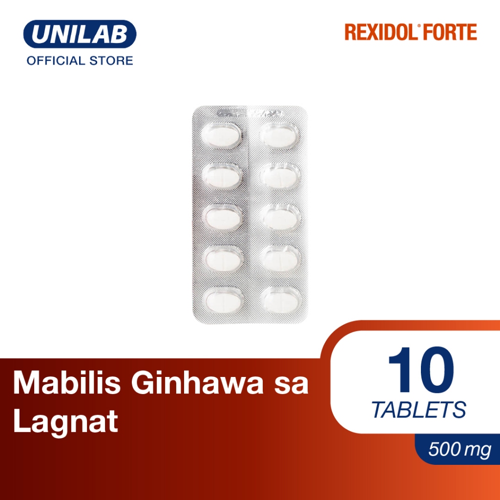 Unilab Rexidol Forte 10 Tablets Paracetamol + Caffeine - Mas Bilis ...