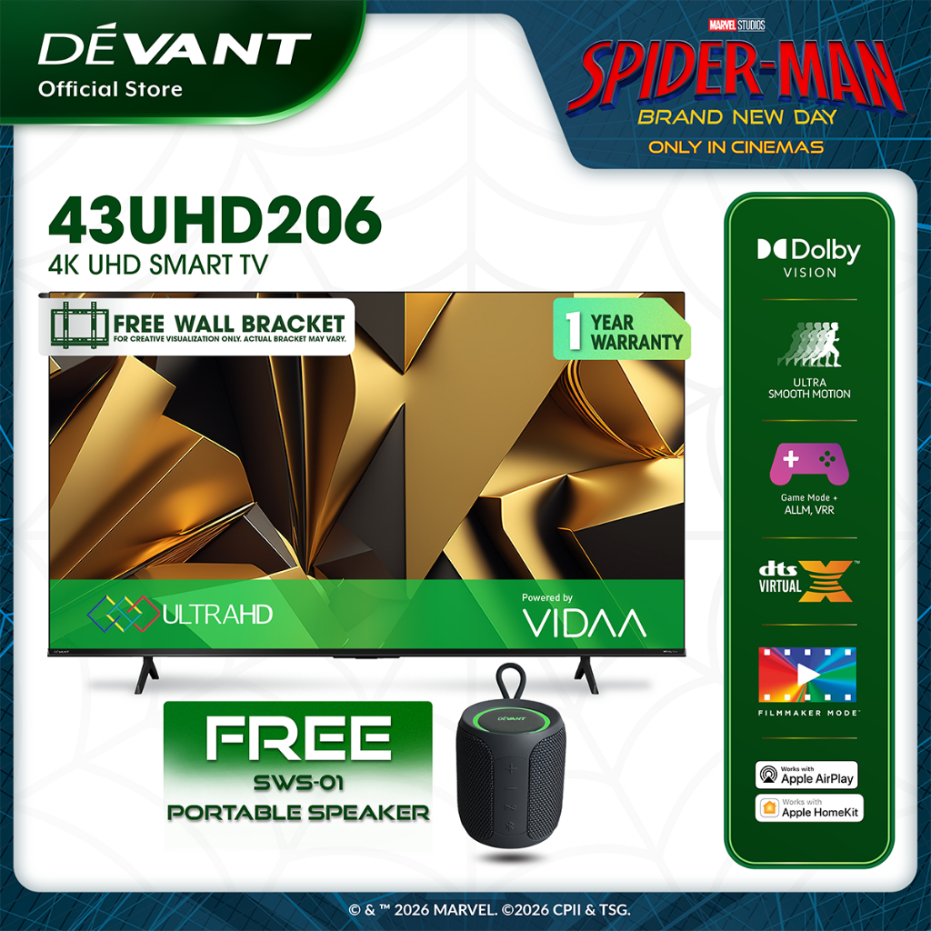DEVANT 43UHD206 43 inch Ultra HD (UHD) 4K Smart TV - Netflix, Youtube ...