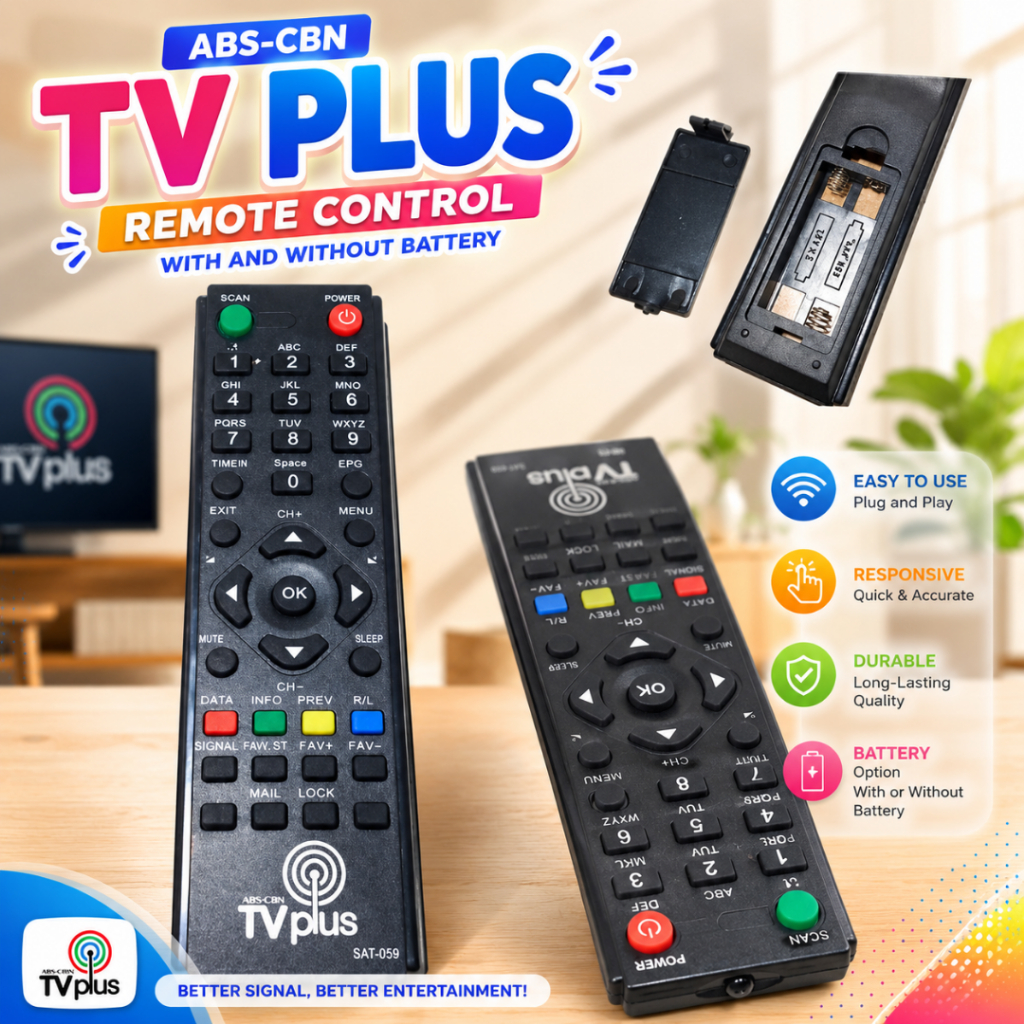 TV Plus ABS-CBN TV PLUS Remote Control With and Without Battery ...