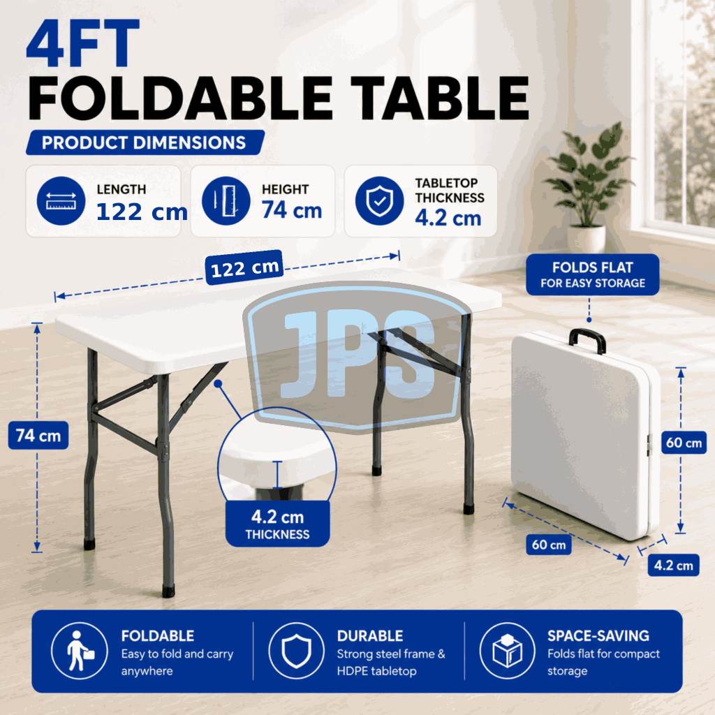JPS Heavy Duty Foldable Table | Shopee Philippines