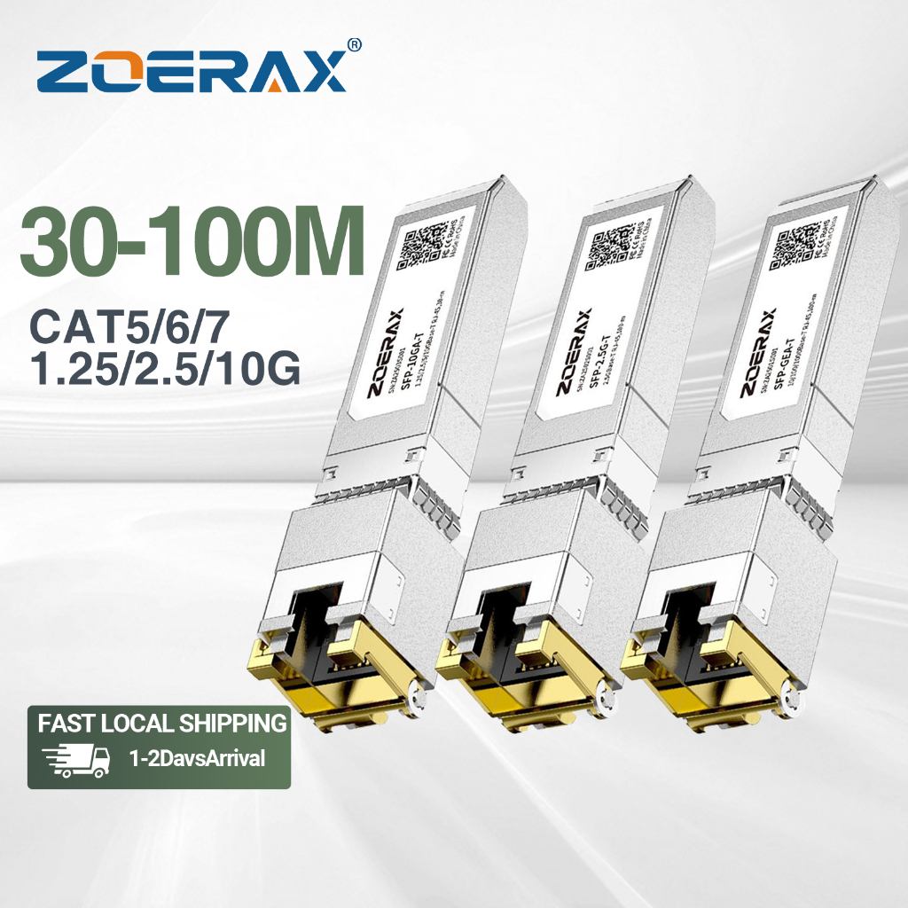 ZoeRax RJ45 SFP Module 1.25G GBASE-T Copper Cable Adapter SFP to RJ45 ...