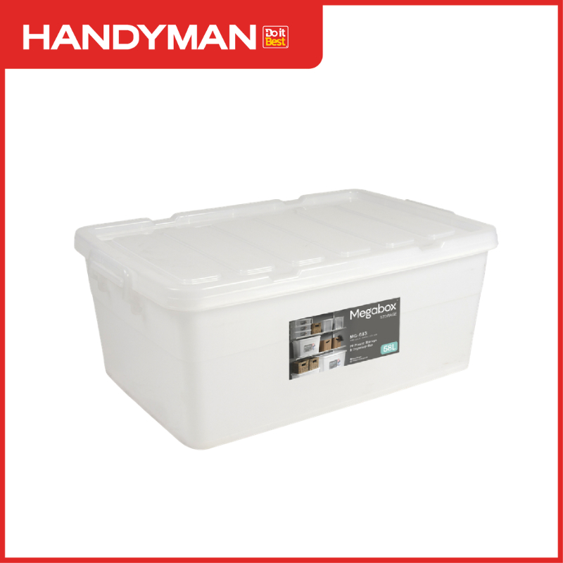 Megabox Storage Box 58L MG-683 Clear | Large Stackable Plastic ...