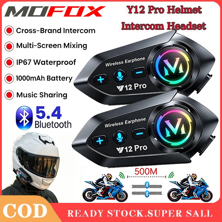 Helmet Intercom with Mesh & Bluetooth | Shopee PH