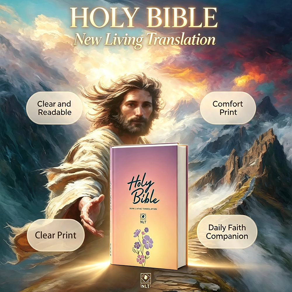 Holy Bible New Living Translation NLT | Comfort Print Paperback Holy ...