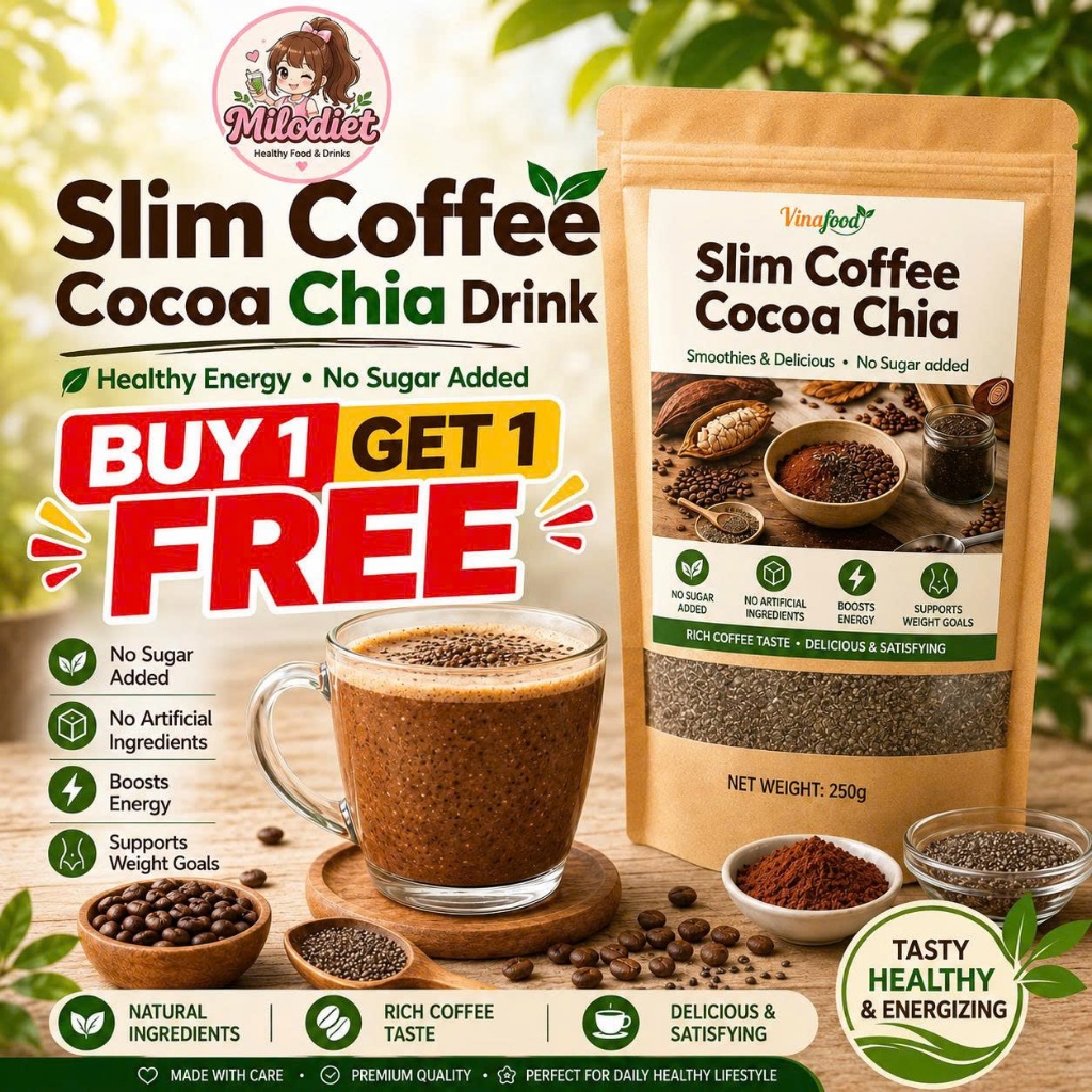 [Buy 1 get 1] Coffee Mix with Chia Seeds & Cocoa | No Sugar Added ...