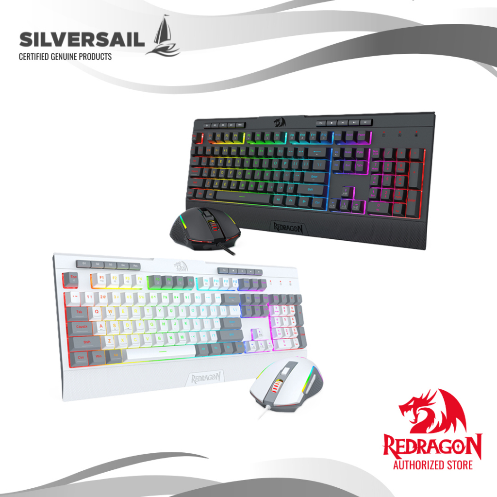 Redragon S151 2in1 Gaming Essentials Wired Keyboard & Mouse Bundle ...