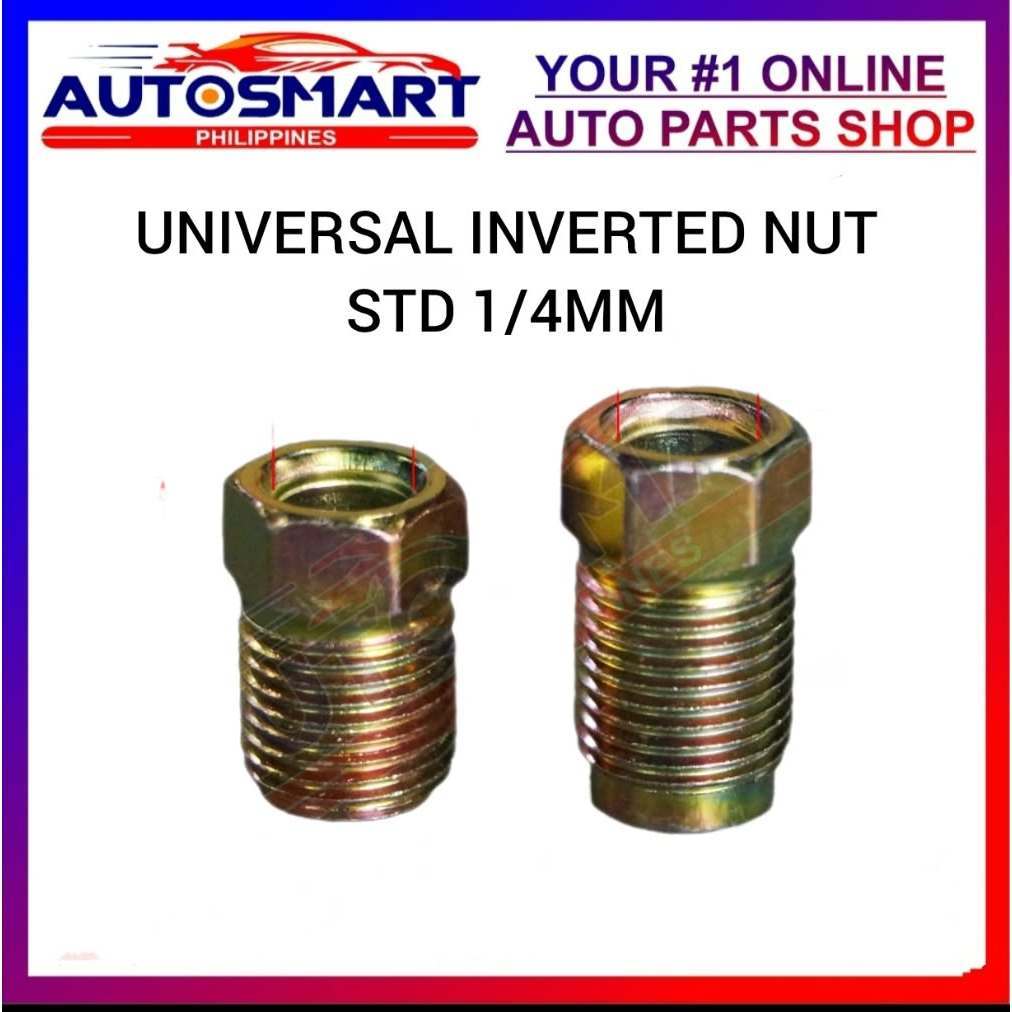 Universal Inverted Nut Brake And Clutch Line Fitting1/4 x 17mm Short ...