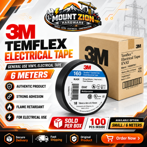 [Box] 100pcs 3M Tartan Temflex Electrical Tape Small Size 6 Meters ...