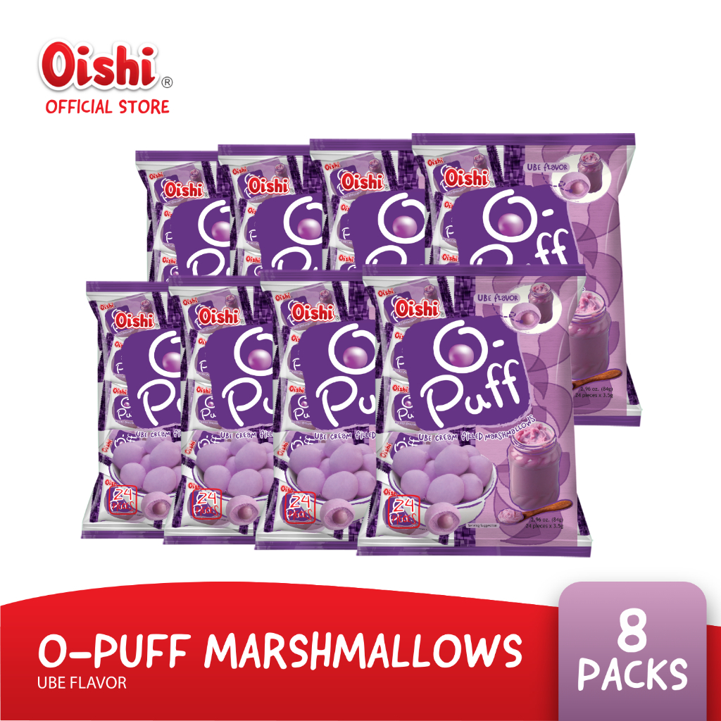O-Puff Marshmallows Ube 3.5g x 24 (8 packs) | Shopee Philippines