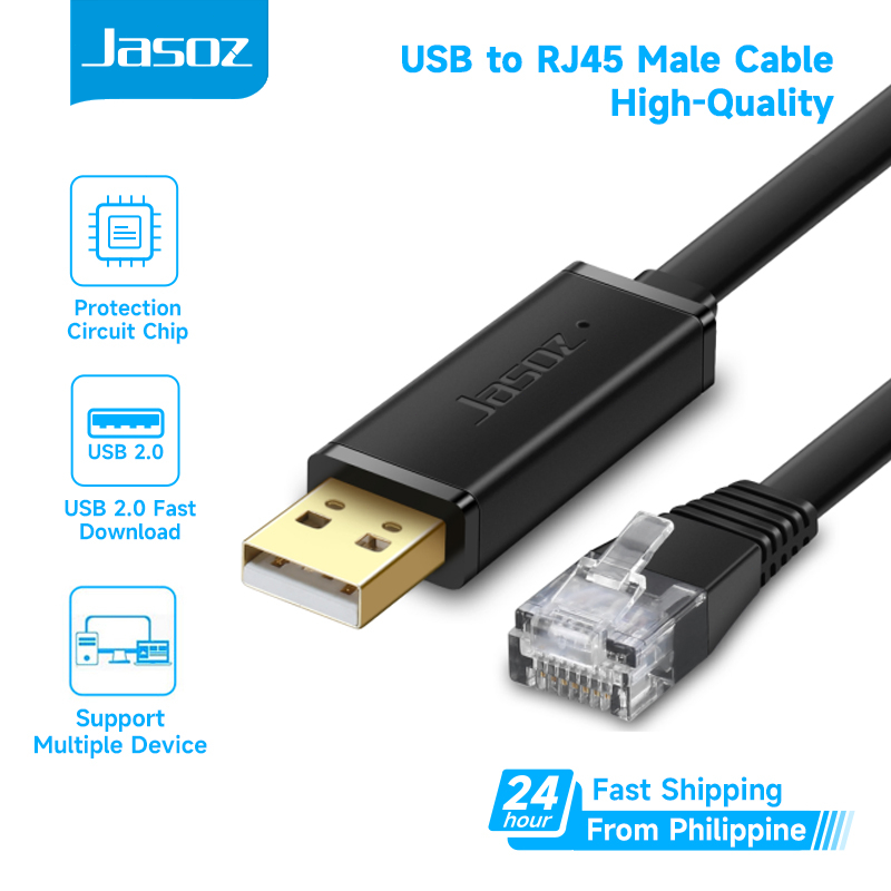 Jasoz USB to RJ45 Console Cable RS232 Serial Adapter for Cisco Router ...