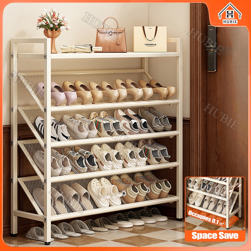 Iron Mesh Slant Shoe Rack Multi Layer Shoe Rack Metal Storage Shelf ...