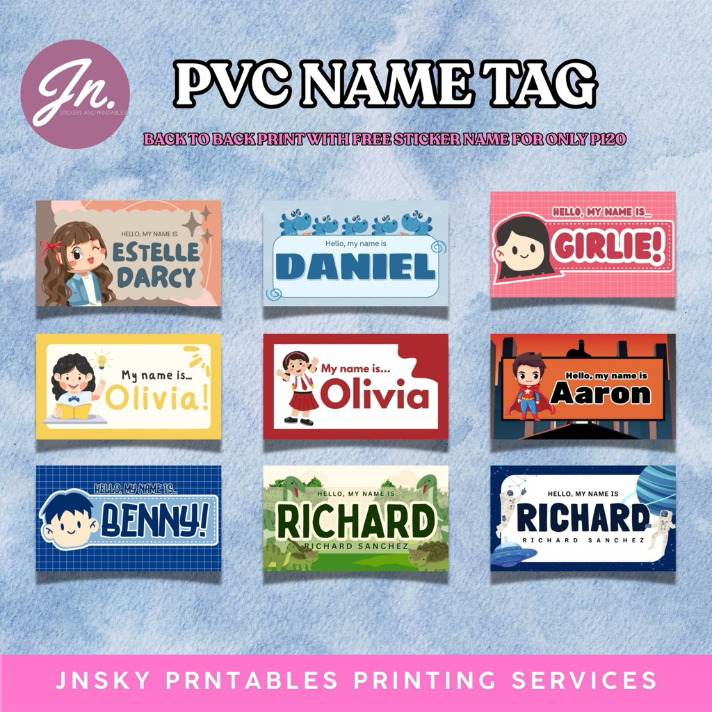 Shop pvc name tag personalized for Sale on Shopee Philippines
