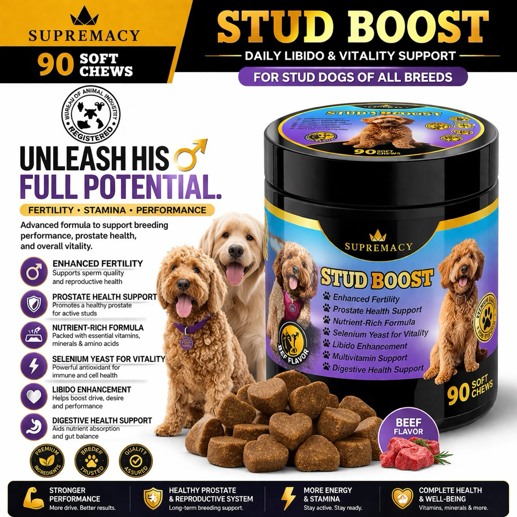 Supremacy Stud Boost Fertility Treats for Dogs Enhance Male ...