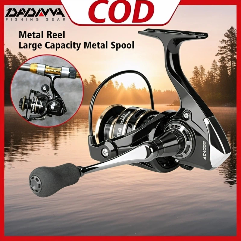 AC2000-AC7000 Fishing Reel Metal Bait Reel Fshing Rod Set Spinning Reel  Fishing Set Accessories | Shopee Philippines
